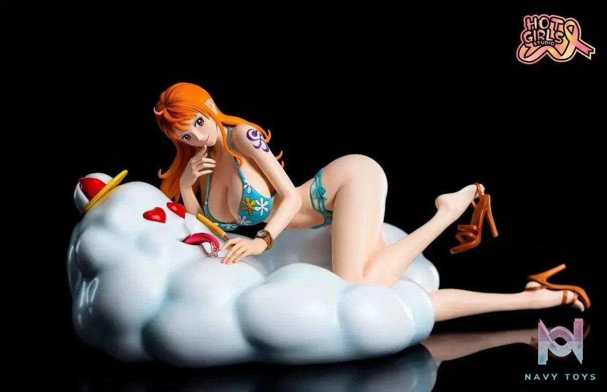 Hot Girls Studio - One Piece Pool Party 2 Little Thief Cat Nami resin statue Navy Toys anime figure