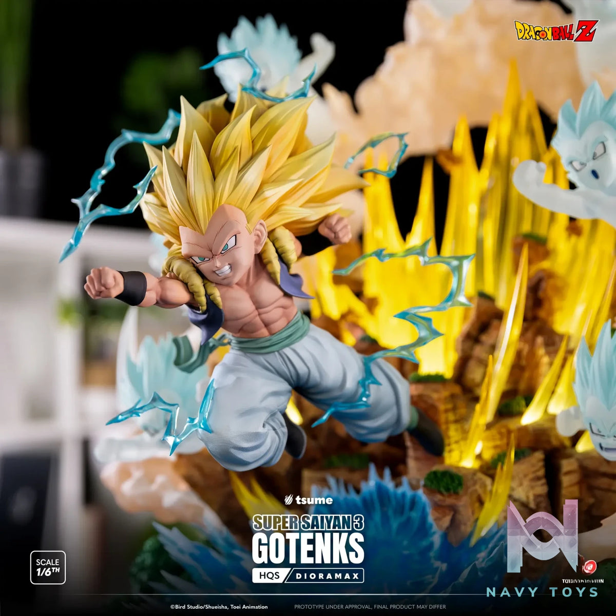 TSUME Studio - Dragon Ball SUPER SAIYAN 3 GOTENKS (Licensed) resin statue Navy Toys anime figure