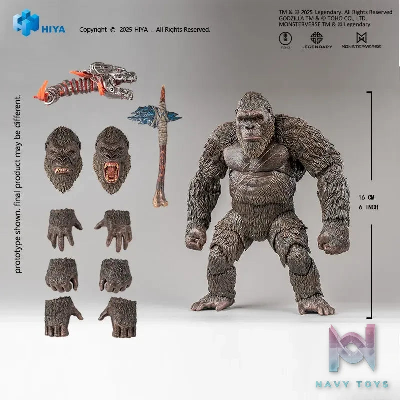 Hiya Toys – EXQUISITE BASIC series Godzilla vs. Kong Kong 2.0 Action Figure (Licensed)