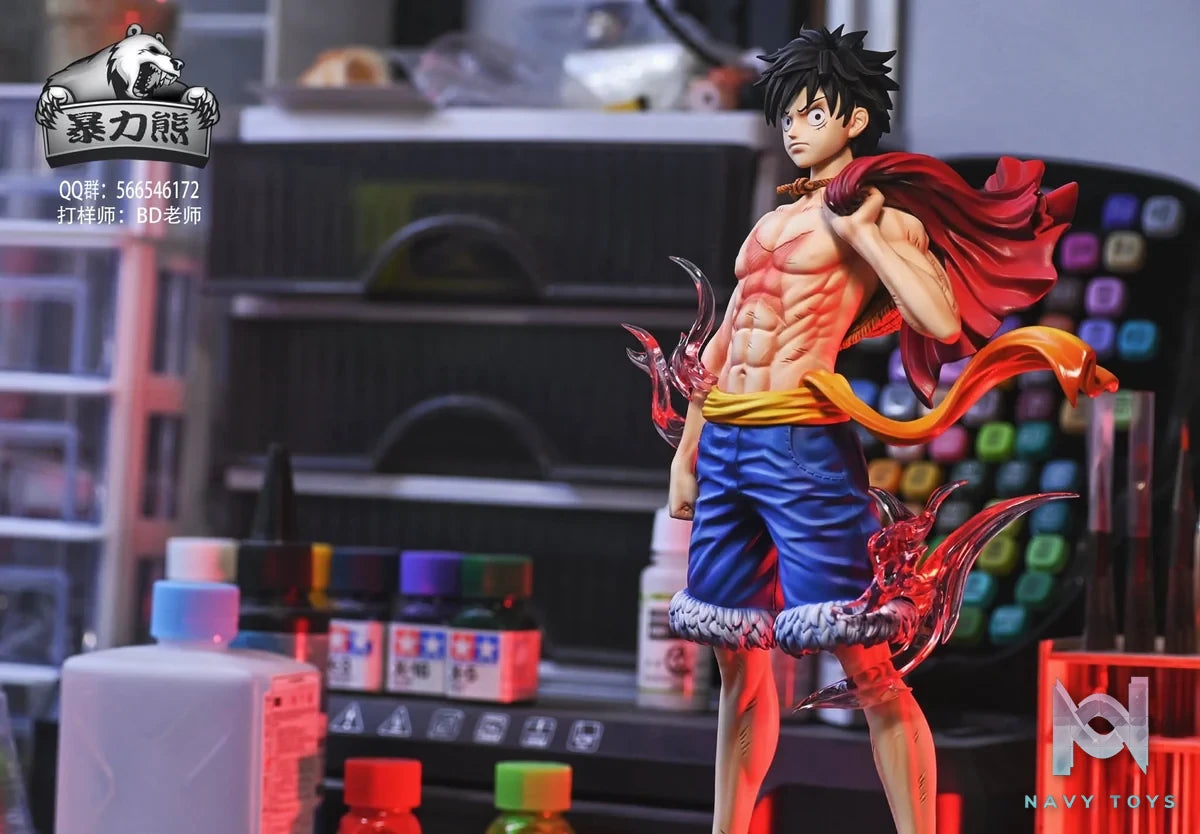 Straw Hat Luffy resin statue violent bear studio anime figure