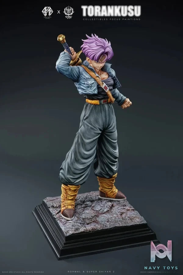 Space Realm Studio & Ember Ruins Studio - Dragon Ball Trunks resin statue Navy Toys anime figure