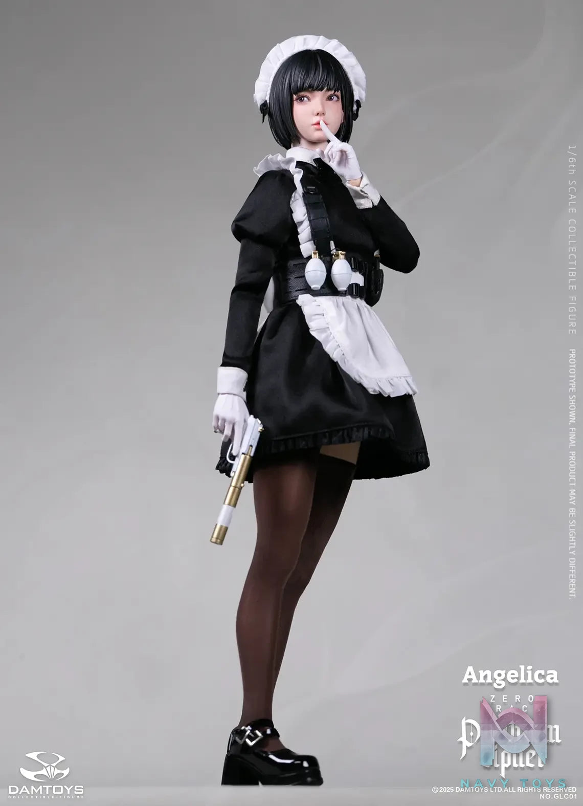 DAMTOYS – 1/6th scale PHANTOM CIPHER: ZERO TRACE ANGELICA Original Story Collectible Figure GLC01 (Licensed)