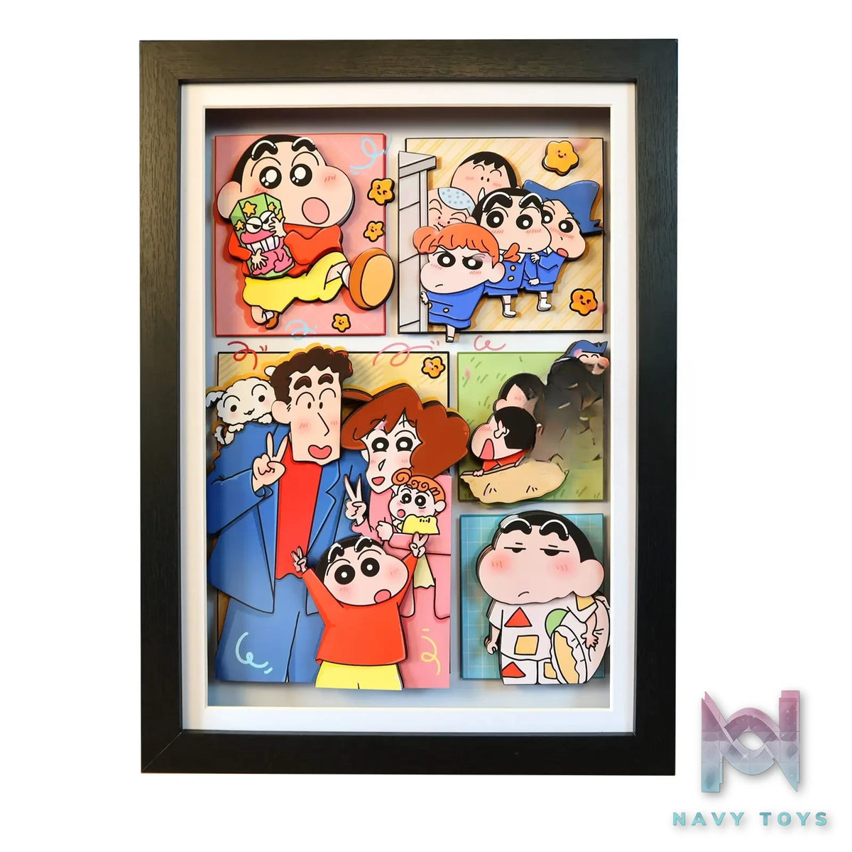 KALA HOME Studio – Crayon Shin-chan Multiple Characters #08 3D Decorative Painting Crayon Shin-chan