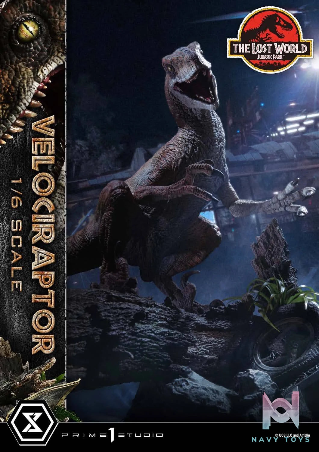 Velociraptor resin statue prime 1 studio anime figure
