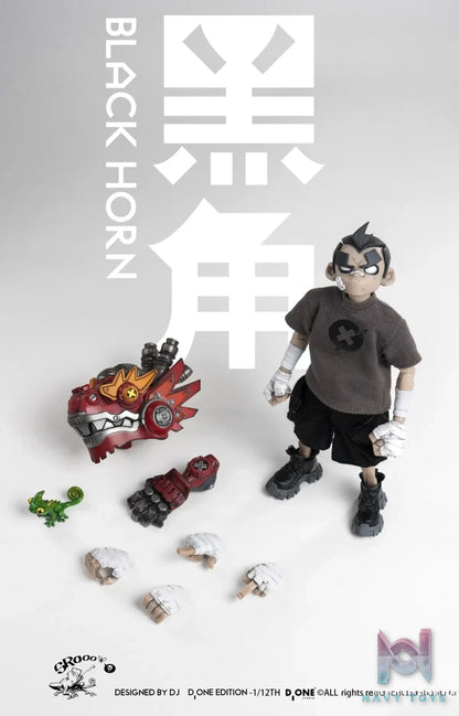 D ONE Studio – Black Horn Doll 1/12 The Year of The Loong (Licensed)