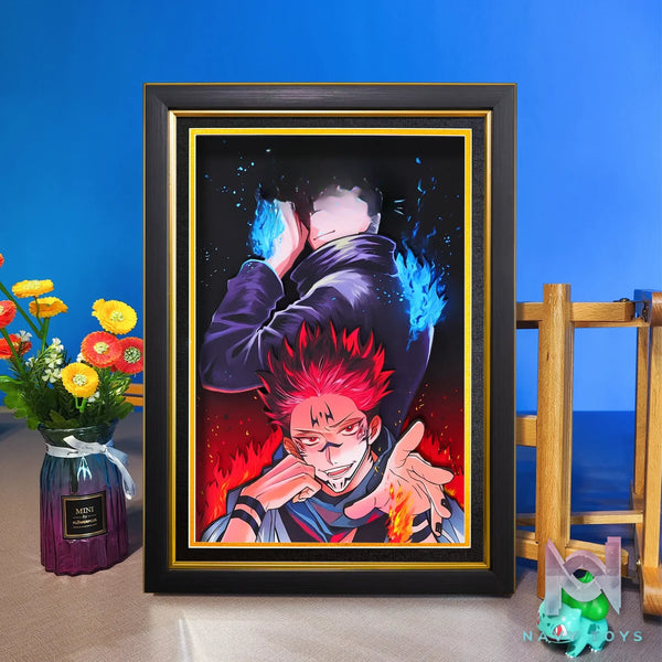 Yu Zhi Jiang Studio – Satoru Gojo X Ryomen Sukuna 3D Decorative Painting Jujutsu Kaisen