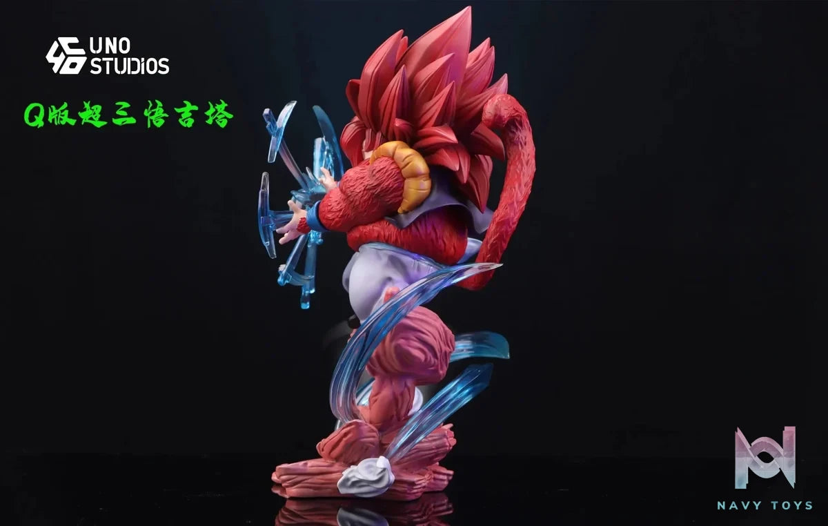 UNO Studio - Dragon Ball Fat Goku Series Gogeta resin statue Navy Toys anime figure