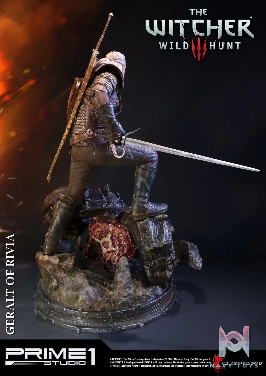 Prime 1 Studio – Premium Masterline The Witcher 3: Wild Hunt Geralt of Rivia PMW3-01 PMW3-01EX (Licensed)