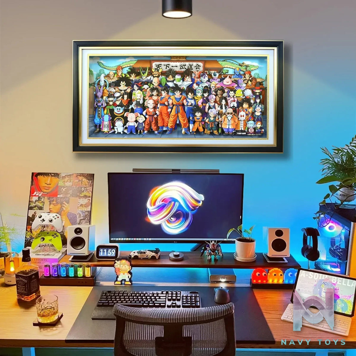KALA HOME Studio – Dragon Ball Multiple Characters #02 3D Decorative Painting Dragon Ball