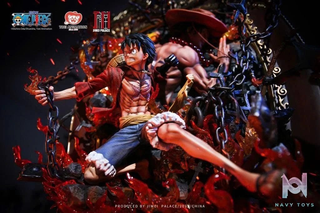 Luffy & Ace - One Piece - Jimei Palace resin statue jimei palace anime figure