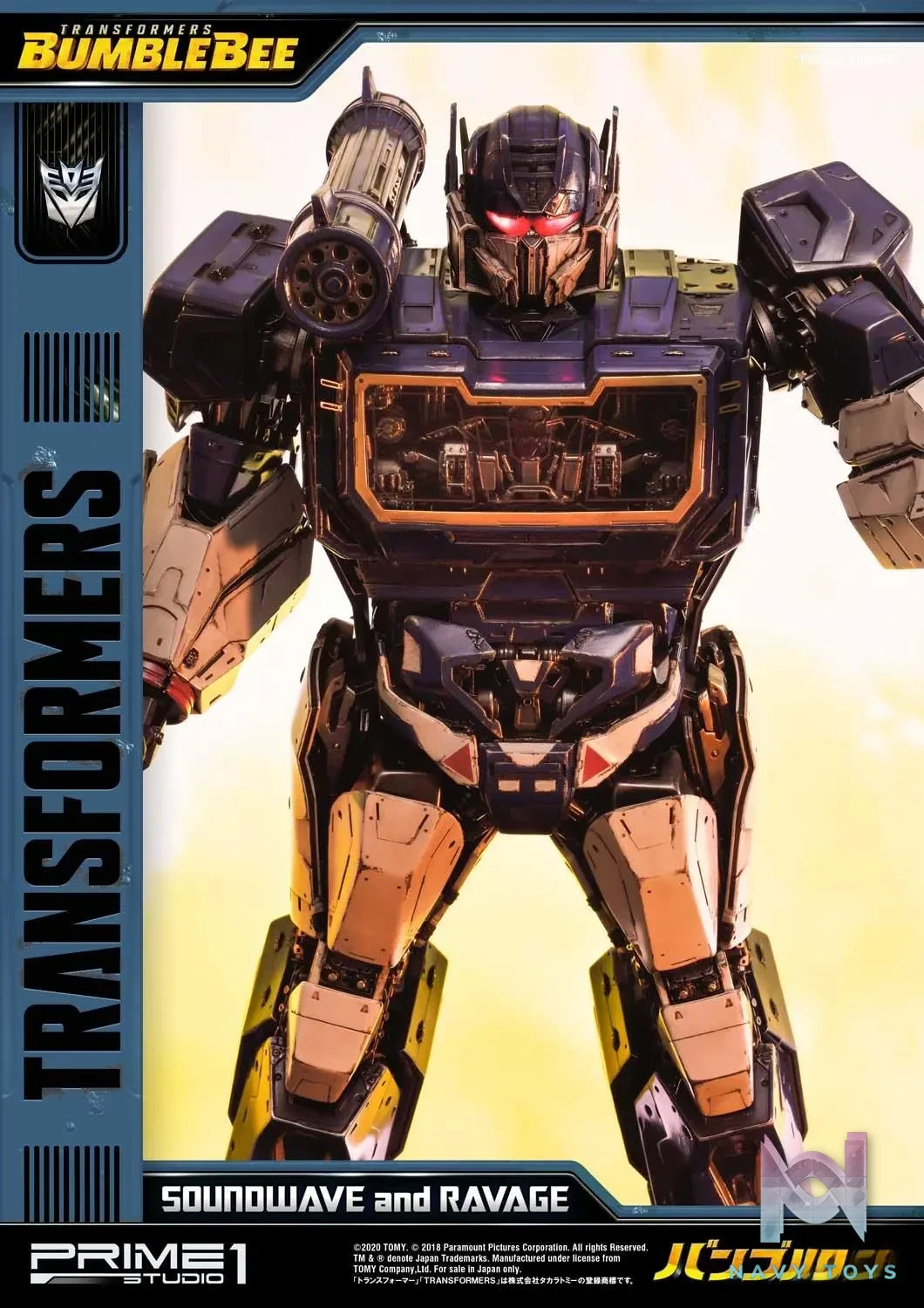 Prime 1 Studio – Museum Masterline Transformers: Bumblebee (Film) Soundwave & Ravage MMTFM-27 MMTFM-27EX (Licensed)