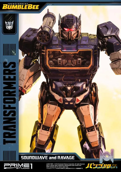 Prime 1 Studio – Museum Masterline Transformers: Bumblebee (Film) Soundwave & Ravage MMTFM-27 MMTFM-27EX (Licensed)