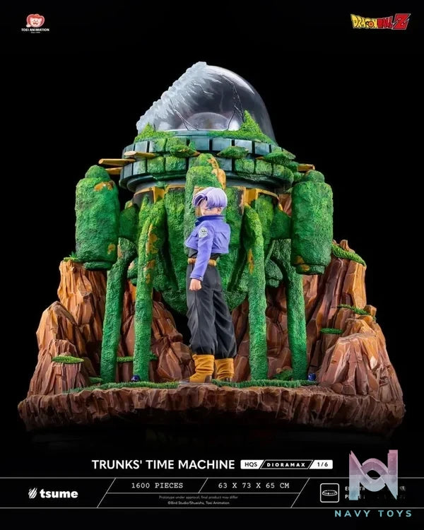Tsume Studio - Dragon Ball TRUNKS' TIME MACHINE HQS Dioramax 1/6 Scale Statue (Licensed) resin statue Navy Toys anime figure