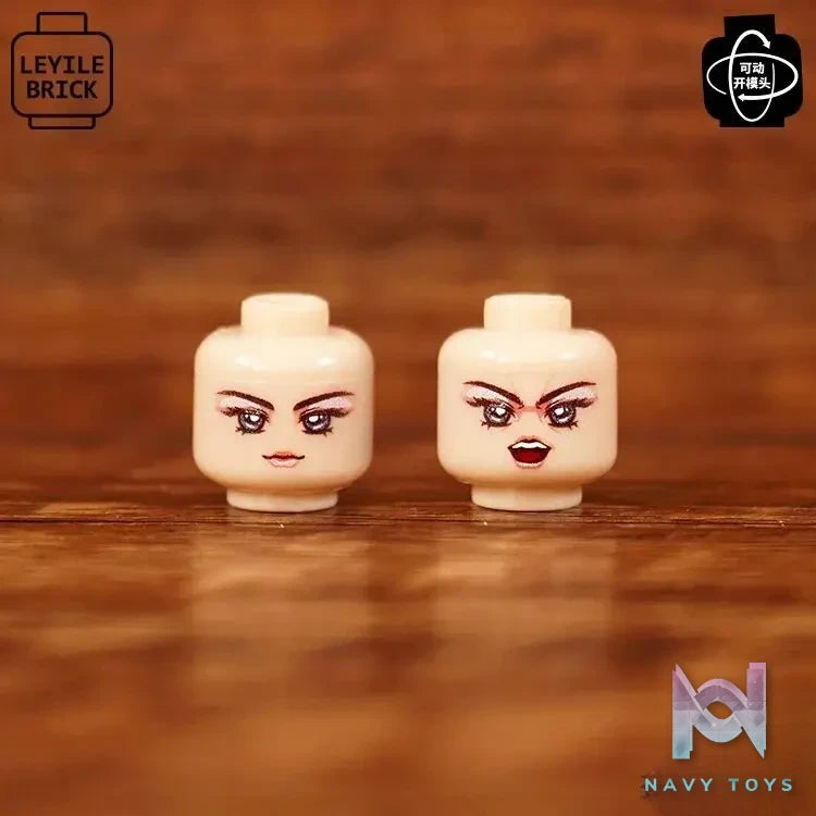 LEYILEBRICK Studio – Cute Girl Posable Head #04 Original