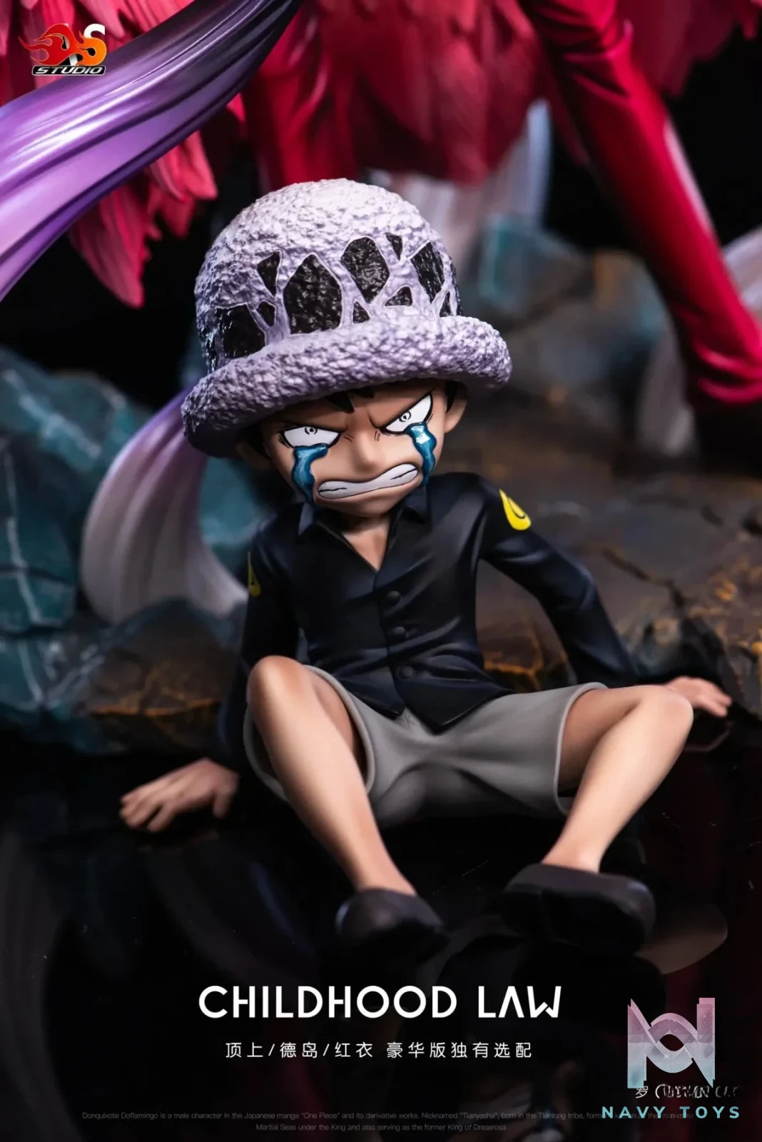 AS Studio - One Piece Seven Warlords of the Sea Donquixote Doflamingo resin statue Navy Toys anime figure