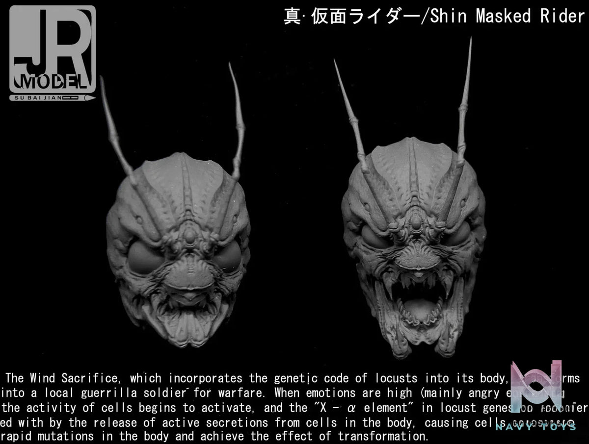 JRMODEL Studio – Kamen Rider Real Head Sculpture Fridge Magnet Series