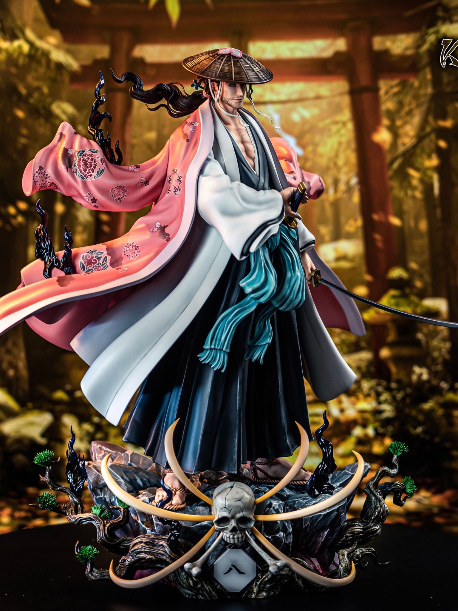 Kyoraku Shunsui - Bleach - IW x Niren Studio resin statue IW Studio x Nien Studio anime figure