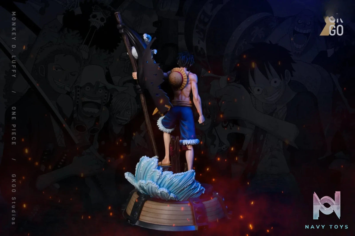 GKGO Studios – One Piece Luffy with Straw Hat Flag