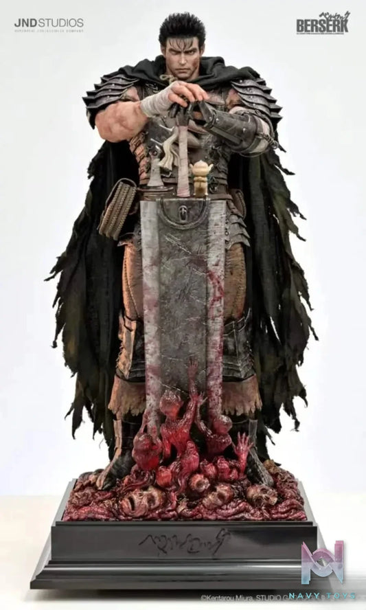 JND Studio - Berserk Black Swordsman Guts (Licensed) resin statue Navy Toys anime figure