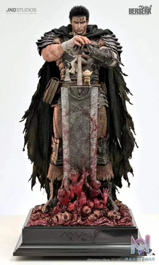 JND Studio - Berserk Black Swordsman Guts (Licensed) resin statue Navy Toys anime figure