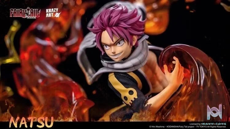 Natsu Dragneel resin statue Krazy art Studio anime figure