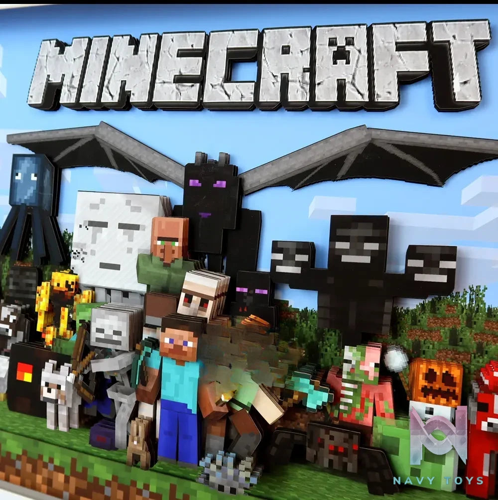 KALA HOME Studio – Minecraft Multiple Characters 3D Decorative Painting Minecraft