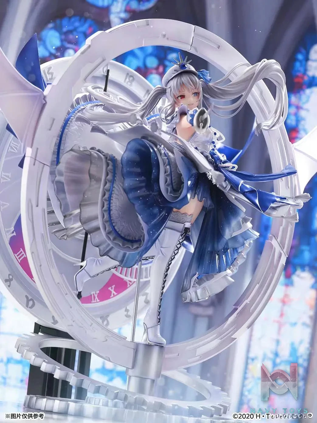 Shibuya Scramble Figure (SSF) – Date A Live Fragment: Date A Bullet – White Queen – Shibuya Scramble Figure – 1/7 – Royal Blue Sapphire Dress Ver. (eStream) (licensed)