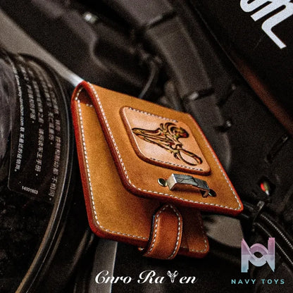 Raven Studio (silver jewelry) – Leather Carving Card Case Original