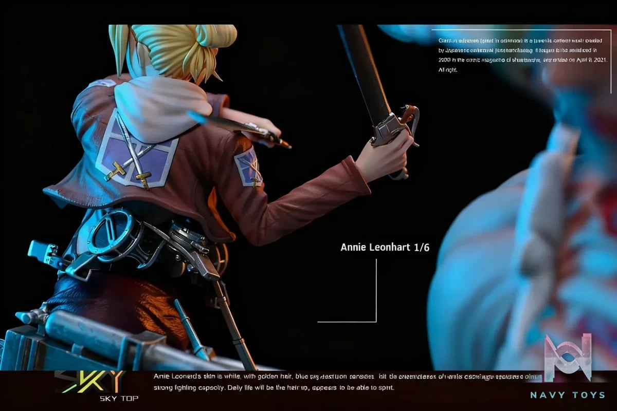 SKY TOP Studio - Attack On Titan Annie Leonhart Female Titan resin statue Navy Toys anime figure
