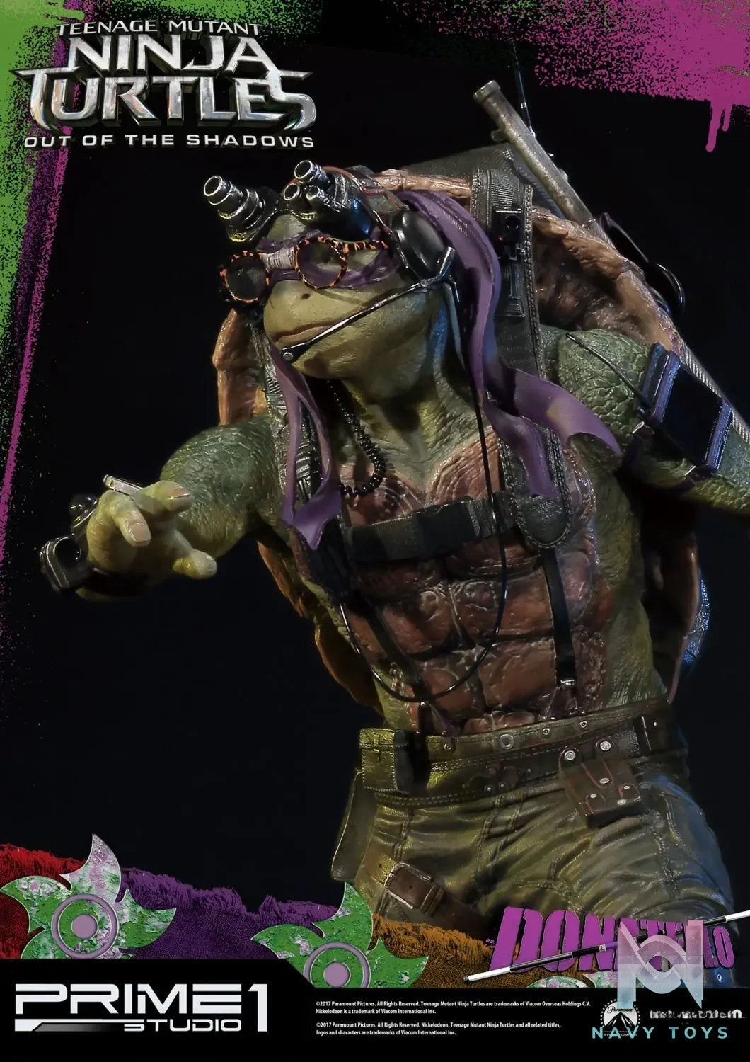 Prime 1 Studio – Premium Masterline Teenage Mutant Ninja Turtles: Out of the Shadows (Film) Donatello PMTMNT-05 (Licensed)