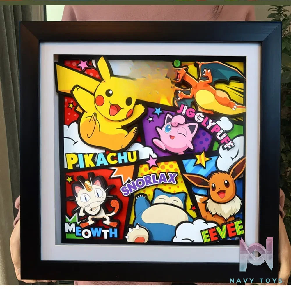 KALA HOME Studio – Pokémon Multiple Characters #11 3D Decorative Painting Pokémon