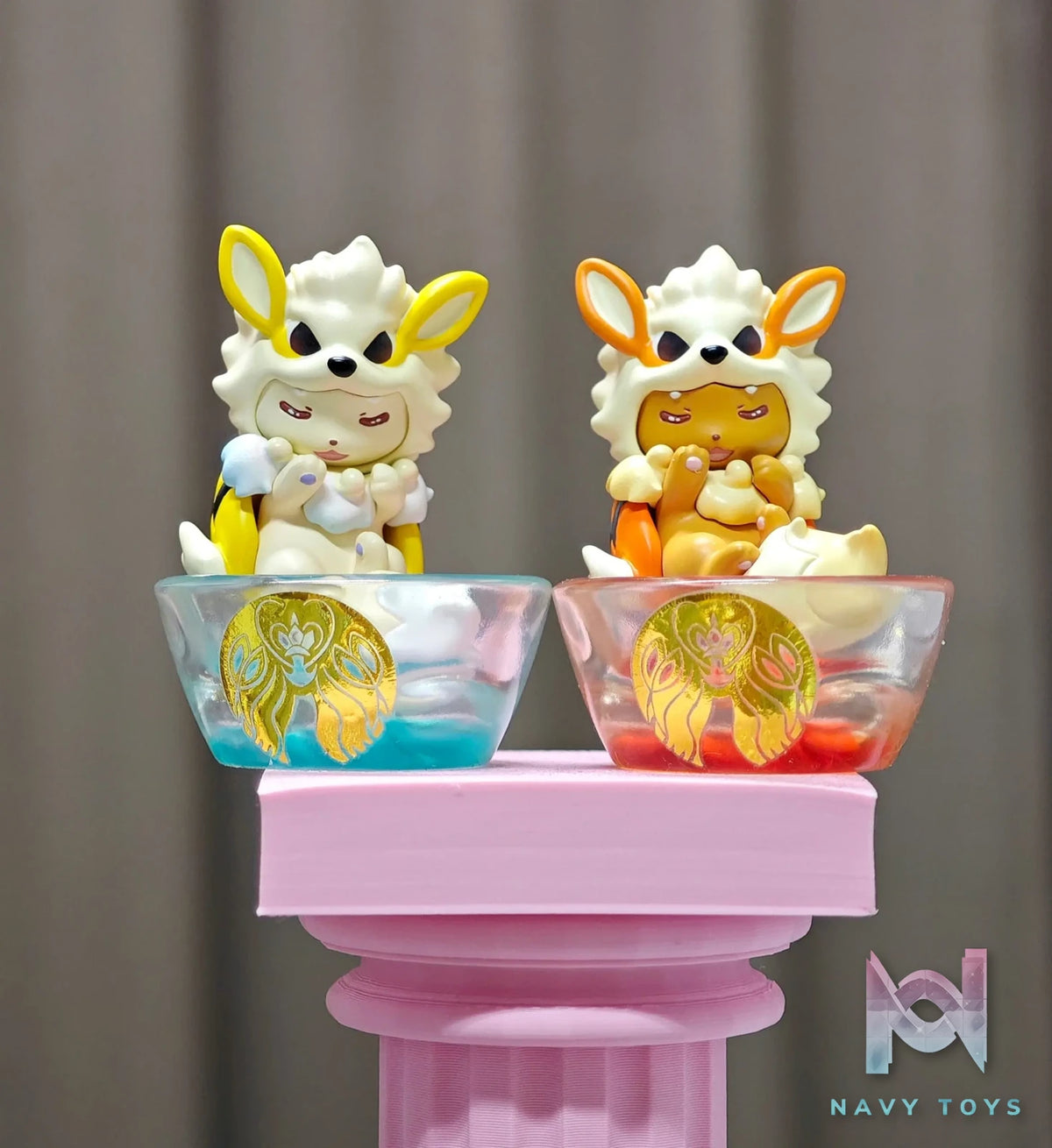 Qing Niao Studio – Plain Glitter Eevee Family Pikachu Costume Set, Arcanine Costume Set Pokémon
