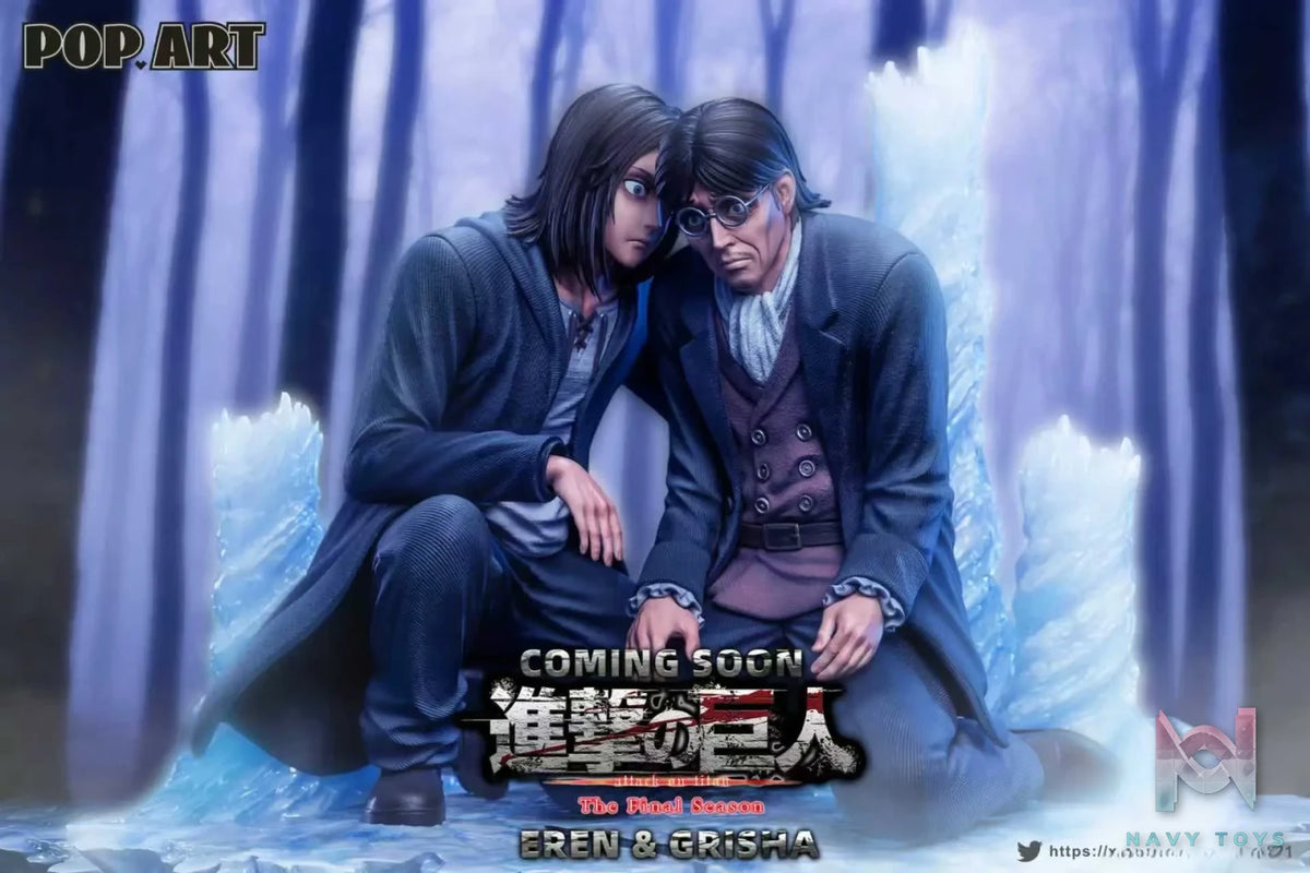 POP.ART Studio - Eren X Grisha Attack on Titan resin statue Navy Toys anime figure