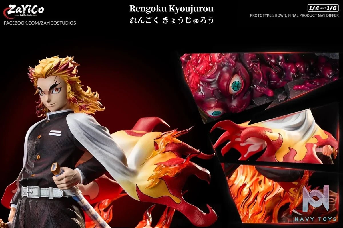 Flame Hashira Kyojuro Rengoku - Demon Slayer - Zayico Studio resin statue Navy Toys anime figure