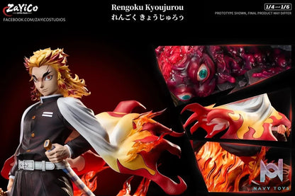 Flame Hashira Kyojuro Rengoku - Demon Slayer - Zayico Studio resin statue Navy Toys anime figure
