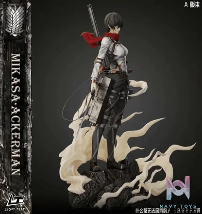 LIGHT TEAM Studio - Attack on Titan Character Series Final Season Mikasa Ackerman resin statue Navy Toys anime figure