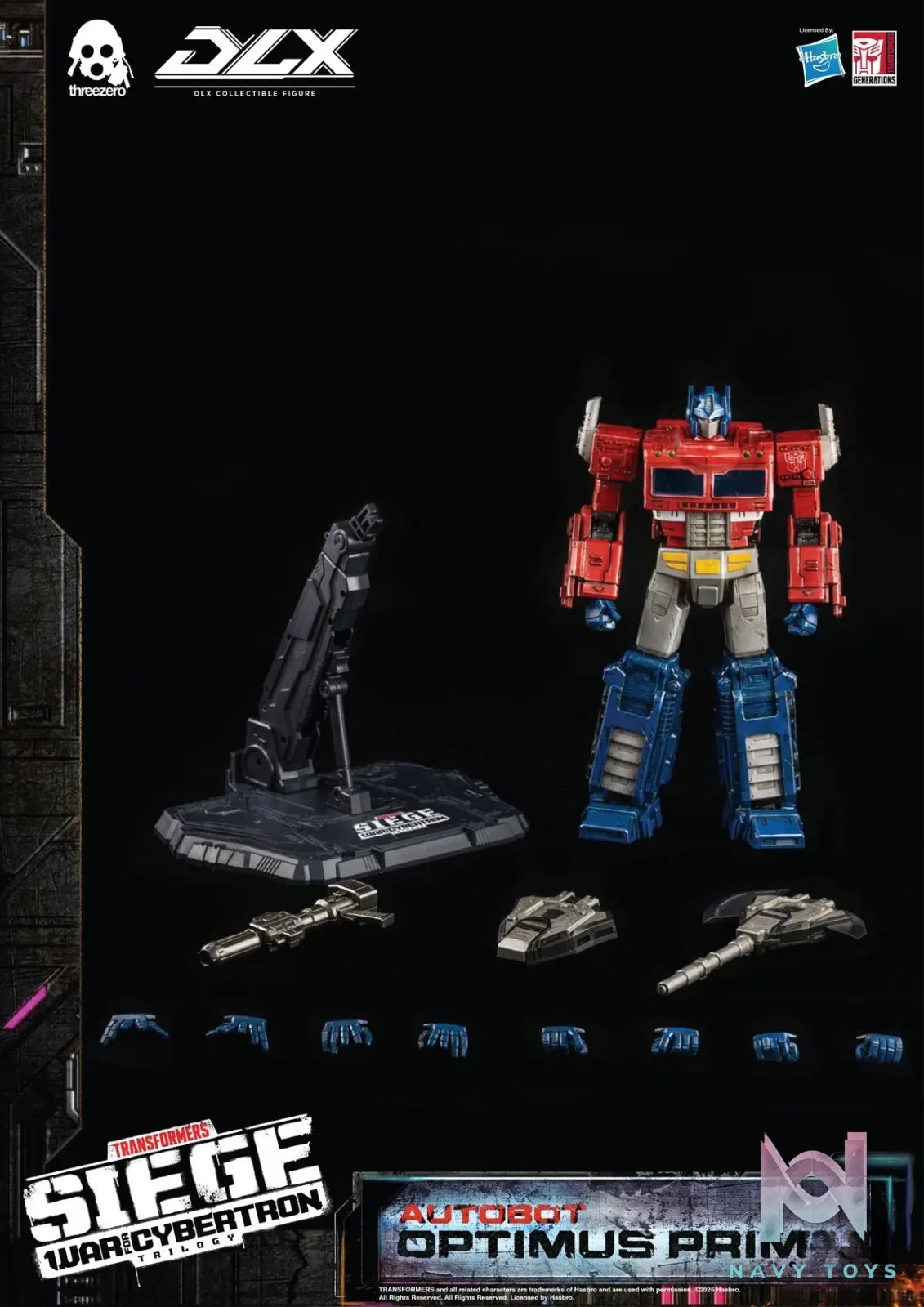 Threezero – Transformers: War for Cybertron 10-inch DLX Optimus Prime (Licensed)