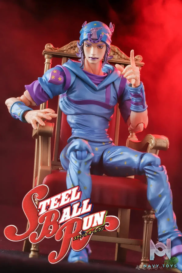 MEDICOS-E – Jojo no Kimyou na Bouken Steel Ball Run Johnny Joestar Super Action Statue (Licensed)