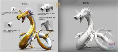 Mine Studio – Digimon 4 King Series Metal Seadramon & Chaos Seadramon