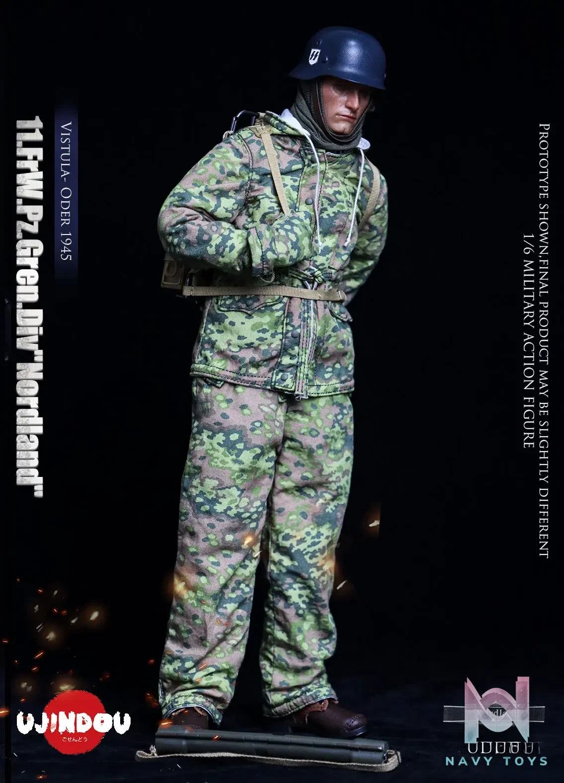 UJINDOU – 1/6 WWII 11. FrW. Pz. Gren. Div “Nordland”, Vistula – Oder 1945 UD9051 (Licensed)
