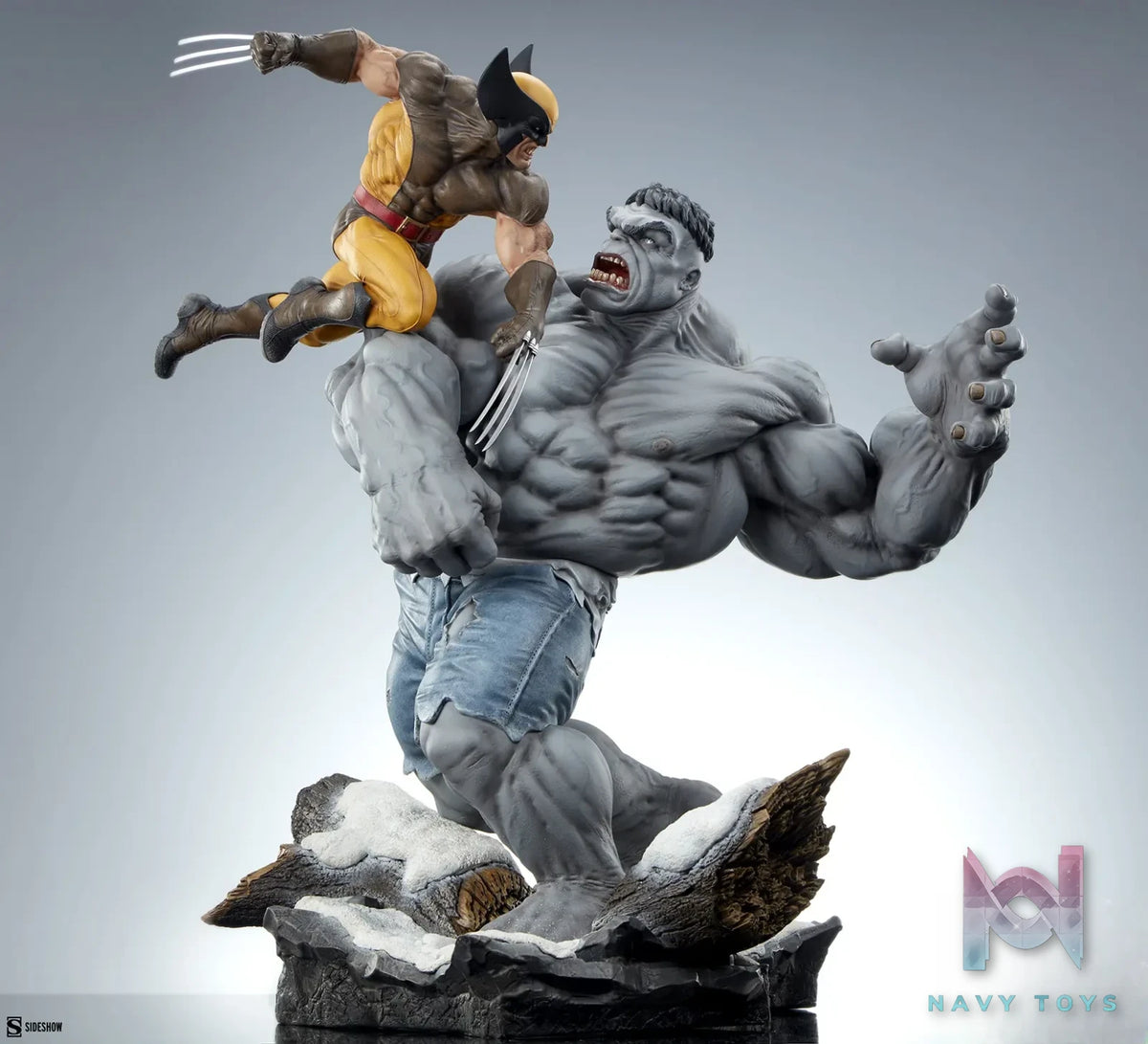 Sideshow Collectibles – Marvel collectible Grey Hulk vs Wolverine 2002162 (Licensed)