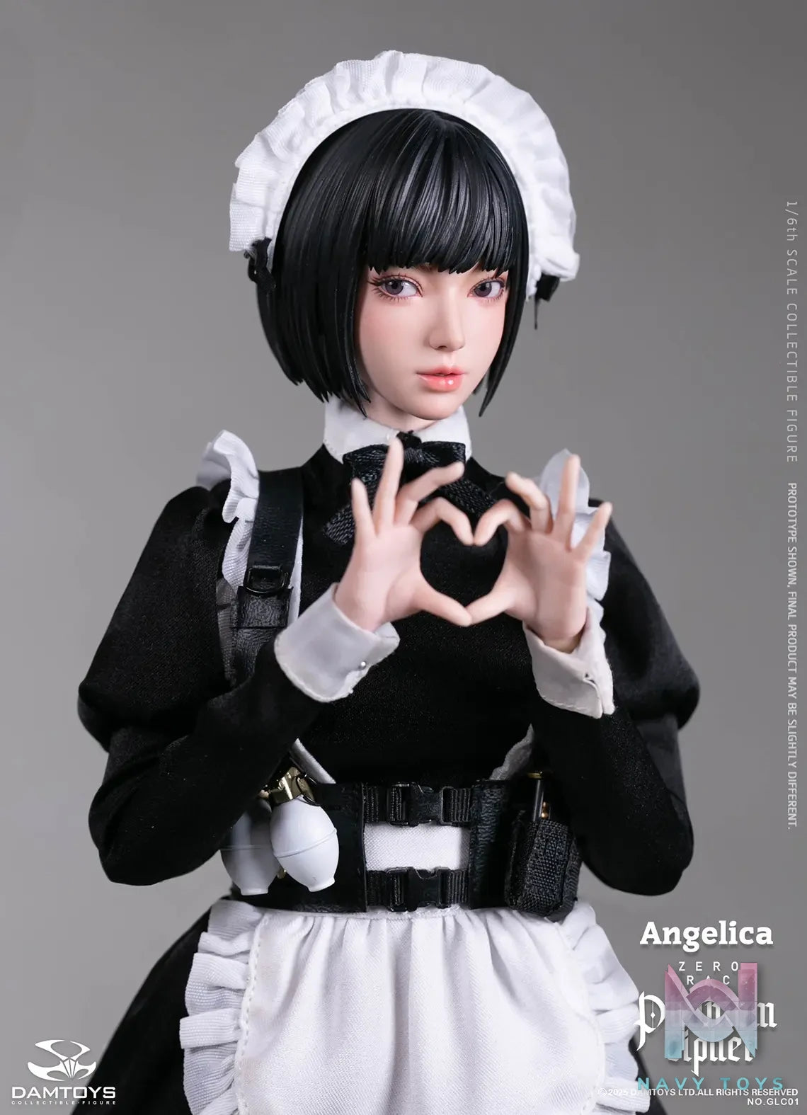 DAMTOYS – 1/6th scale PHANTOM CIPHER: ZERO TRACE ANGELICA Original Story Collectible Figure GLC01 (Licensed)