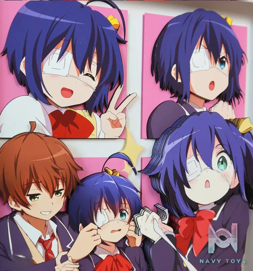 KALA HOME Studio – Takanashi Rikka X Togashi Yuta #02 3D Decorative Painting Love, Chunibyo & Other Delusions!