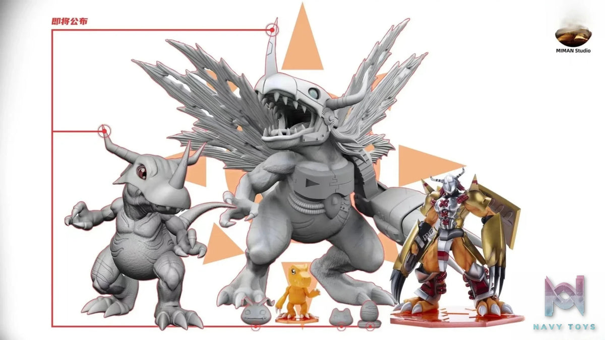 Mi Man Studio – Digimon WarGreymon and Agumon