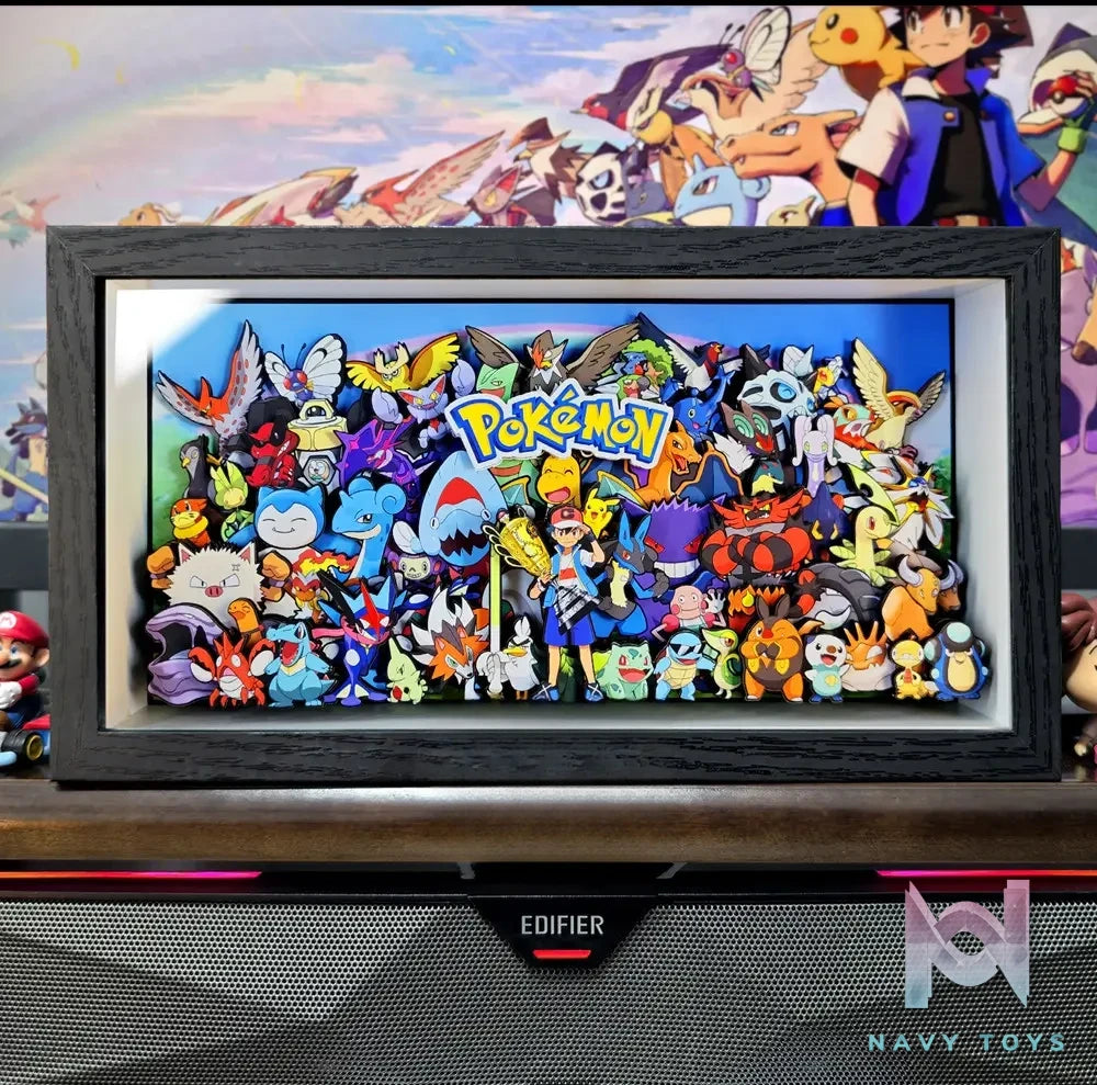 KALA HOME Studio – Pokémon Multiple Characters #18 3D Decorative Painting Pokémon