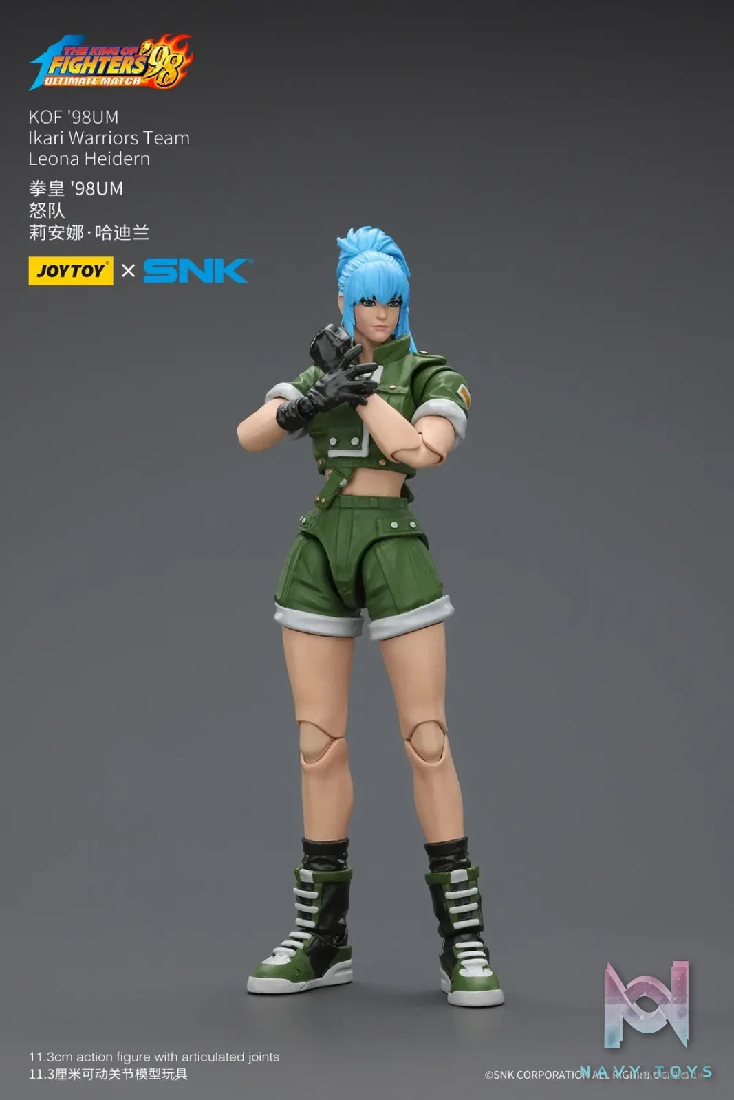 JOYTOY – 1/18 The King of Fighters 98 UM Ikari Team Leona Heidern & Ralf Jones & Clark Still JT01703 JT01710 JT01727 (Licensed)