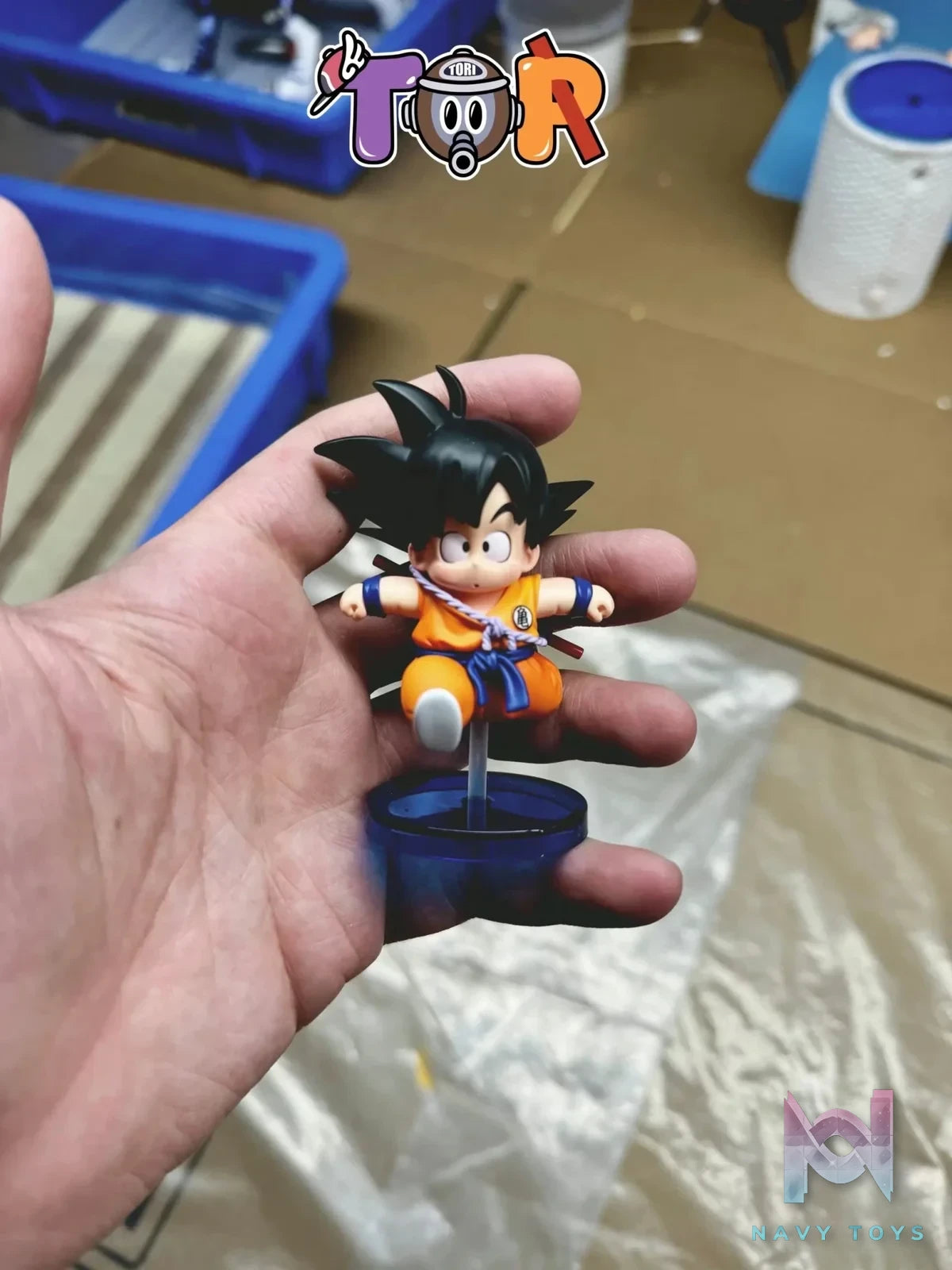 TOR Studio - WCF Little Goku Series 001 Running Little Goku Dragon Ball resin statue Navy Toys anime figure