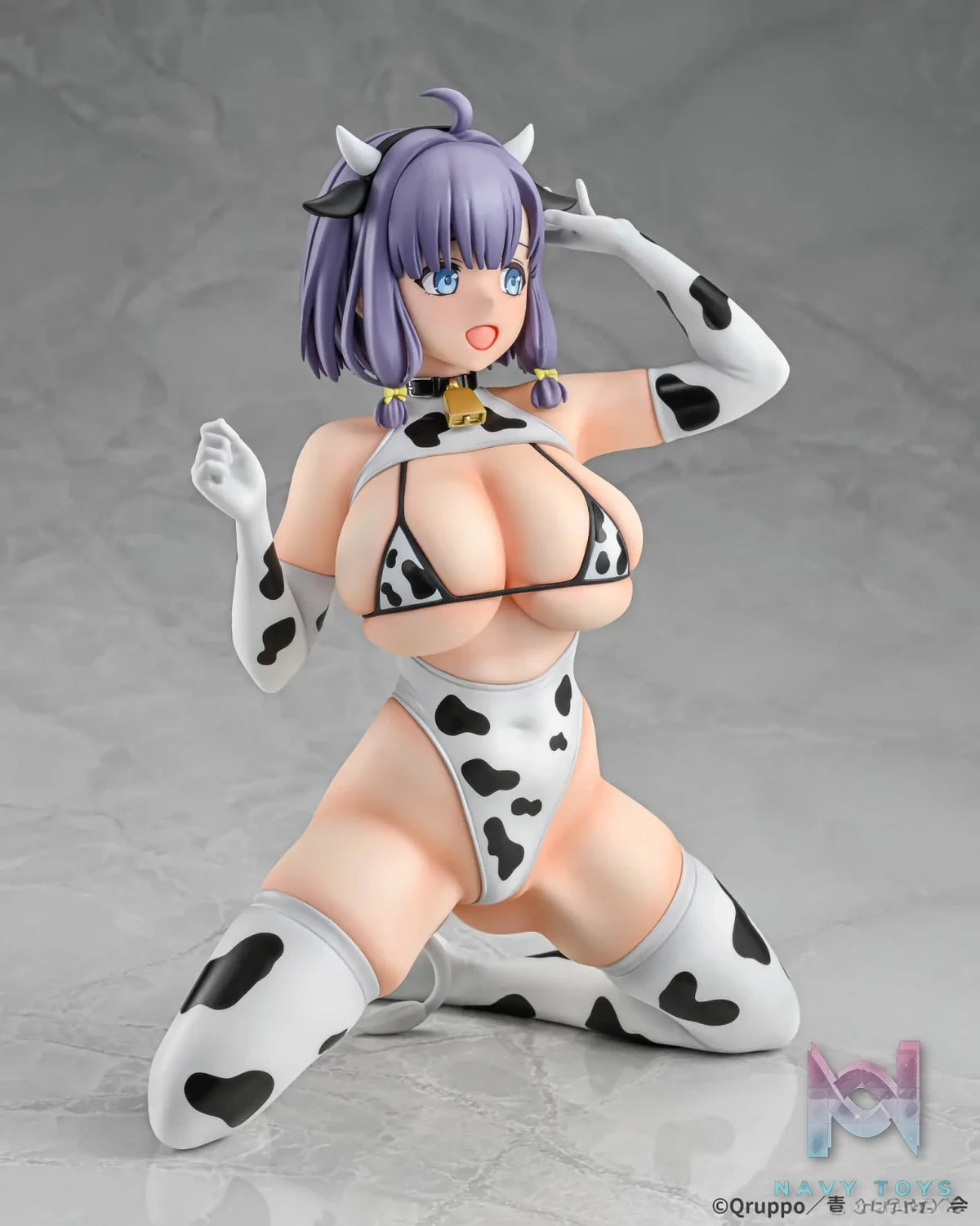 Q-six – Nukitashi THE ANIMATION Misaki Hotori Cow Pattern Costume 1/5 Complete Figure (Licensed)