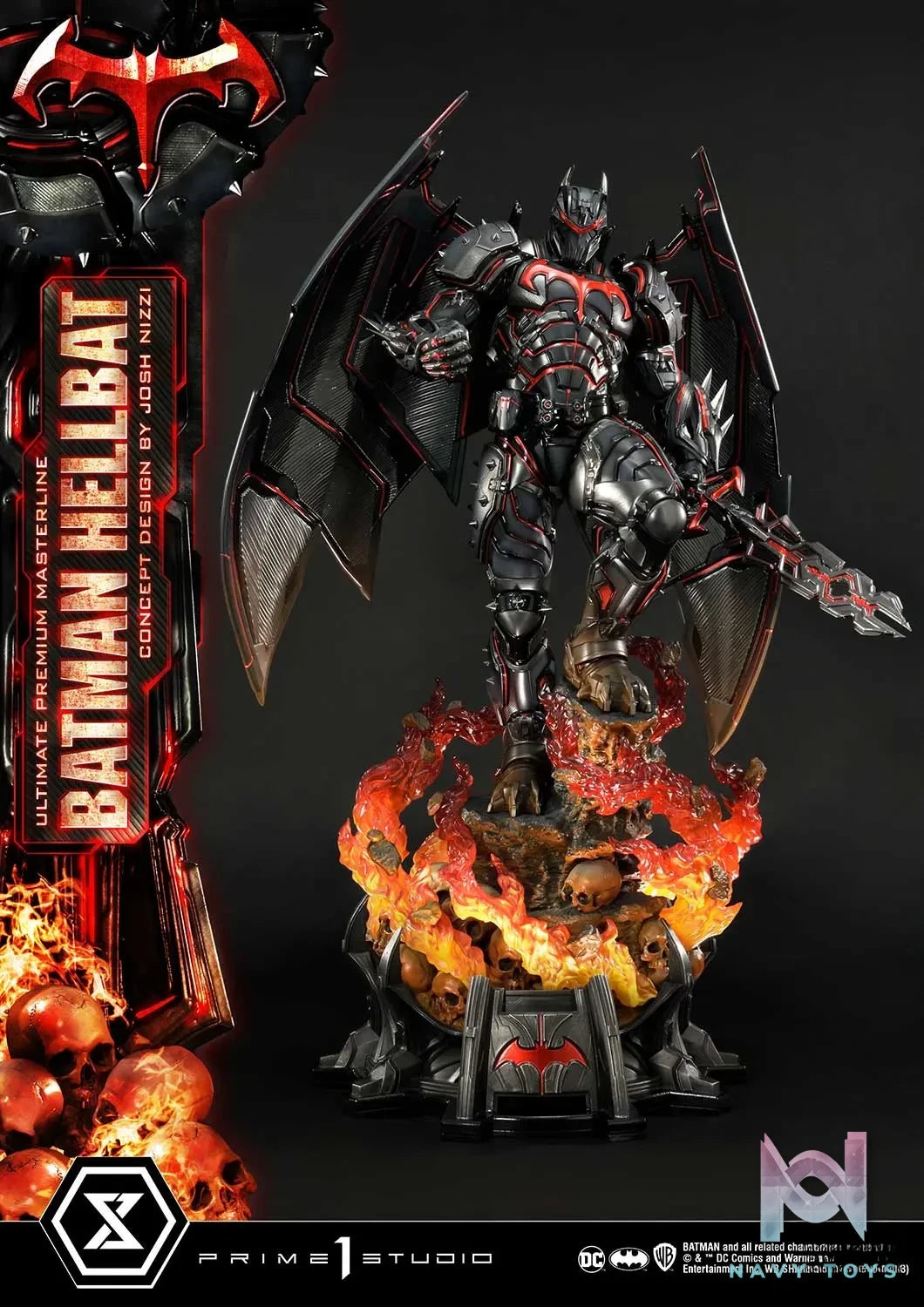 Prime 1 Studio – Ultimate Premium Masterline Batman (Comics) Batman Hellbat Concept Design by Josh Nizzi UPMDC-06 UPMDC-06DX UPMDC-06DXS (Licensed)