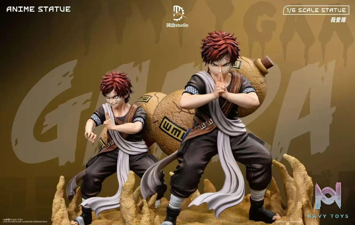 Ming Dong Studio - Chunin Exams Gaara Naruto resin statue Navy Toys anime figure